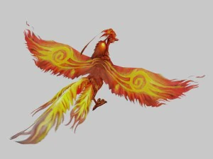 low poly 3d monster - red phoenix 3D Model
