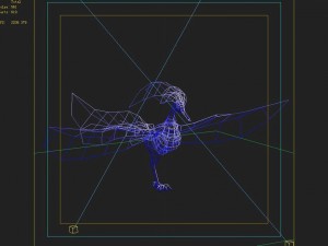 low poly 3d monster - red phoenix 3D Модель