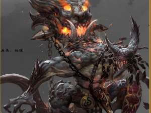 low poly 3d monster - demon from the fire 3D Модель