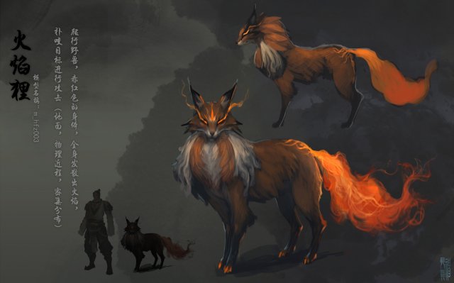 low poly 3d monster - flame raven Model 3D .c4d .max .obj .3ds .fbx .stl .blend 