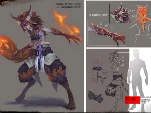 Low-Poly-3D-Monster &ndash; geflammtes Monster 3D Modell