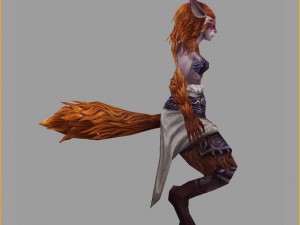 low poly 3d monster - flamed monster 3D Модель