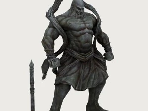 low poly 3d monster - indigo illusion 3D Model