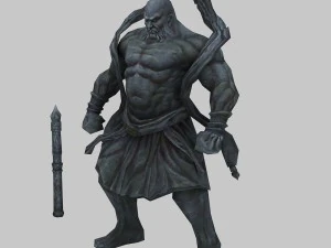 low poly 3d monster - indigo illusion 3D Model
