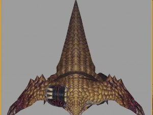 low poly 3d monster - spiked pangolin 3D Model