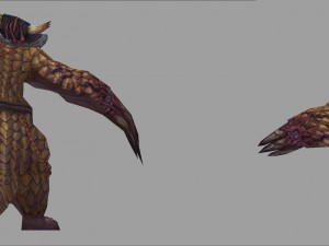 low poly 3d monster - spiked pangolin 3D Model