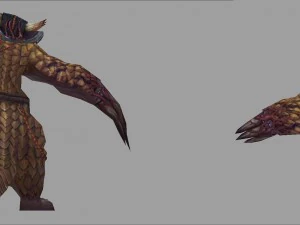 low poly 3d monster - spiked pangolin 3D Model