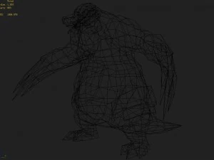 low poly 3d monster - spiked pangolin 3D Model