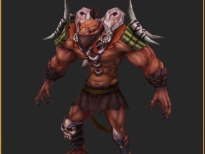 low poly 3d monster - cutout robber 3D 모델