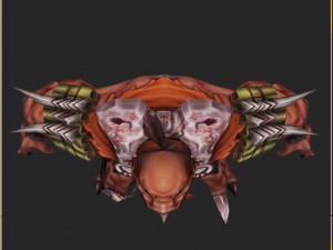 low poly 3d monster - cutout robber 3D 모델