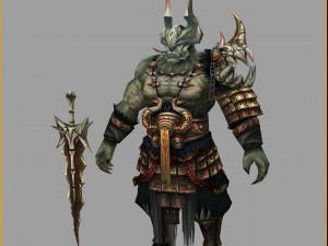 low poly 3d monster - king of gold 3D Модель