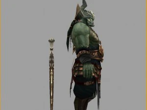 low poly 3d monster - king of gold 3D Model