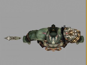 low poly 3d monster - king of gold 3D Модель