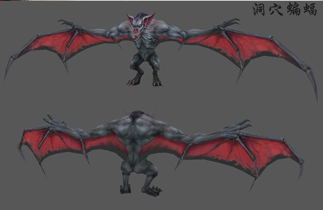 low poly 3d monster - melee batman 3D Model .c4d .max .obj .3ds .fbx .stl .blend 