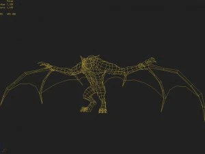 low poly 3d monster - melee batman 3D Model