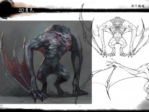 low poly 3d monster - melee batman Modello 3D