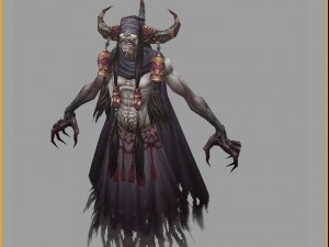 low poly 3d monster - shadow stone shadow Modelo 3D