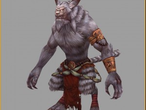 low poly 3d monster - nine cats 3D Model