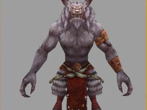 low poly 3d monster - nine cats 3D Model