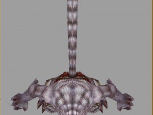 low poly 3d monster - nine cats 3D Model