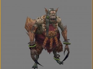 low poly 3d monster - nine-tailed fox 3D Модель