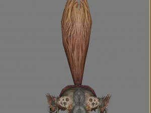 low poly 3d monster - nine-tailed fox 3D Model