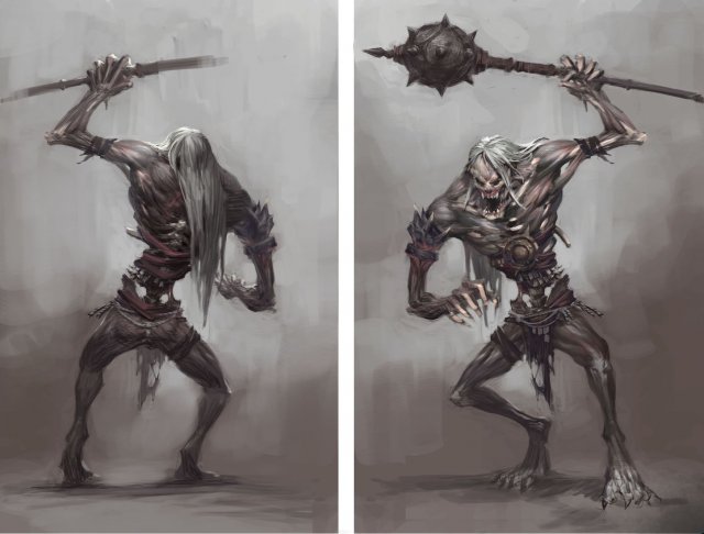 low poly 3d monster - warriors 3D 模型 .c4d .max .obj .3ds .fbx .stl .blend 