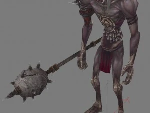 low poly 3d monster - warriors 3D Model