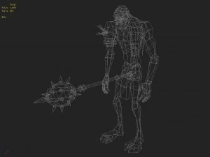 low poly 3d monster - warriors 3D Model