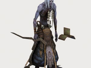 low poly 3d monster - master mage 3Dモデル