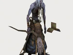 low poly 3d monster - master mage 3D Model