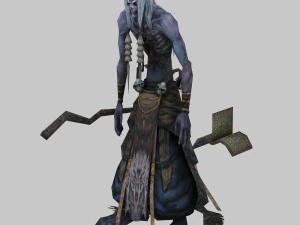 low poly 3d monster - master mage 3D Model