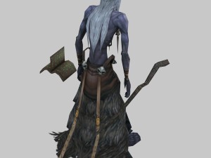 low poly 3d monster - master mage 3Dモデル
