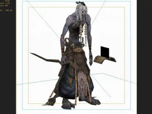 low poly 3d monster - master mage 3D Model