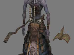 low poly 3d monster - master mage 3Dモデル