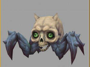 low poly 3d monster - steamed head monster 01 Modelo 3D