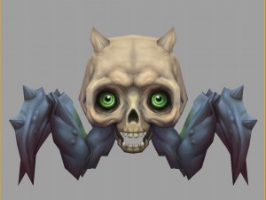 low poly 3d monster - steamed head monster 01 Modelo 3D