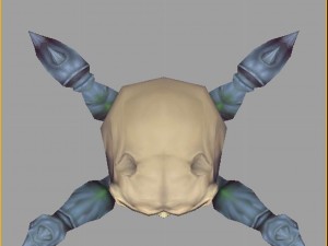 low poly 3d monster - steamed head monster 01 Modelo 3D