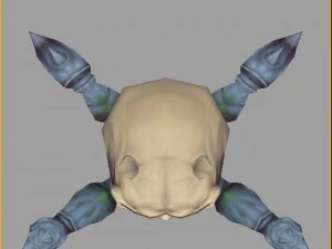 low poly 3d monster - steamed head monster 01 3D Model