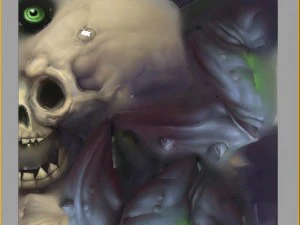 low poly 3d monster - steamed head monster 01 3D Model