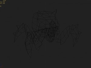 low poly 3d monster - steamed head monster 01 Modelo 3D