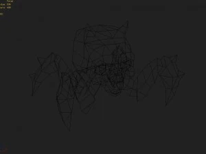 low poly 3d monster - steamed head monster 01 3D Model