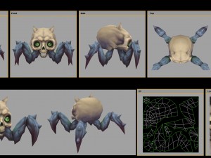 low poly 3d monster - steamed head monster 01 Modelo 3D