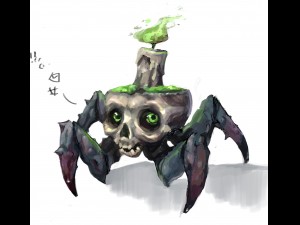 low poly 3d monster - steamy monster 02 3D 모델