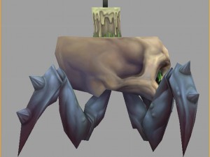 low poly 3d monster - steamy monster 02 3D Modell