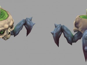 low poly 3d monster - steamy monster 02 3D Modell