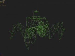low poly 3d monster - steamy monster 02 3D Modell