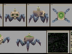 low poly 3d monster - steamy monster 02 3D Modell