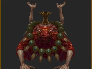 low poly 3d monster - ascetic 3D Model
