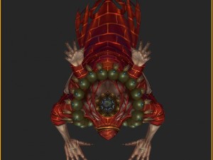 low poly 3d monster - ascetic Model 3D